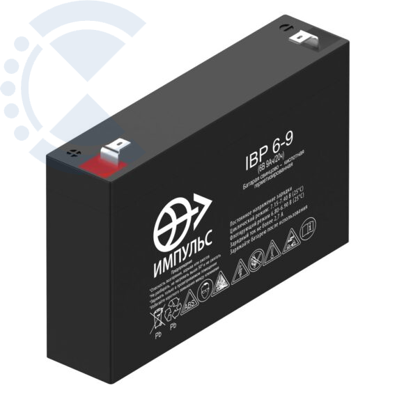 Аккумулятор 9 а/ч AGM IBP 6-9 Великолукский аккумуляторный завод Импульс