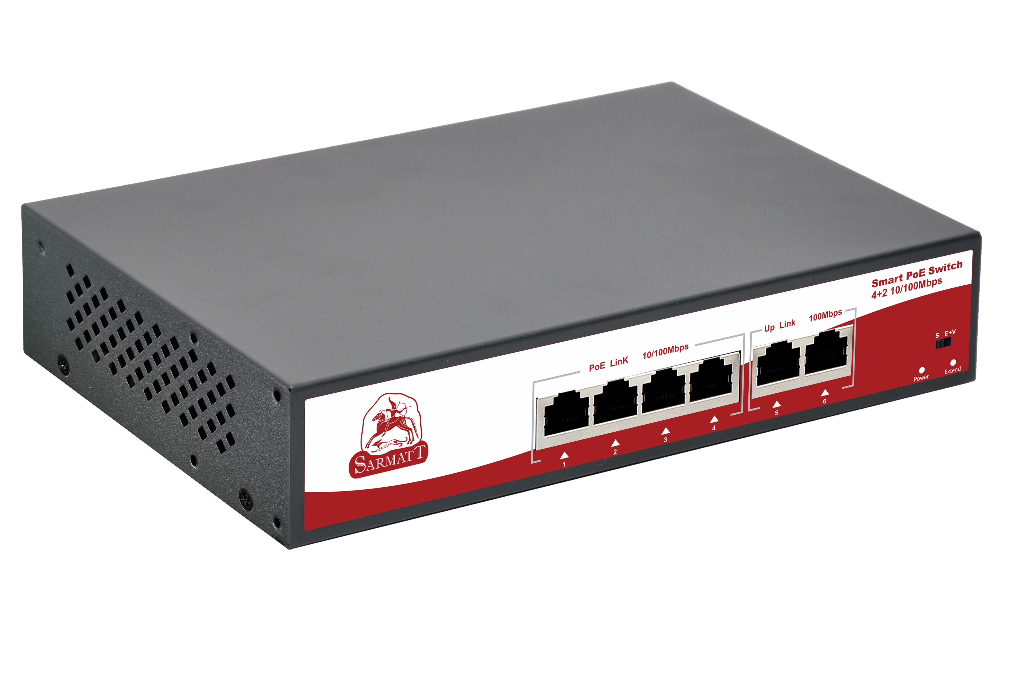 Коммутатор SR-PS0420FBL (6 портов, 4 POE) Sarmatt