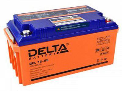 Аккумулятор 65 а/ч (GEL 12-65) Delta