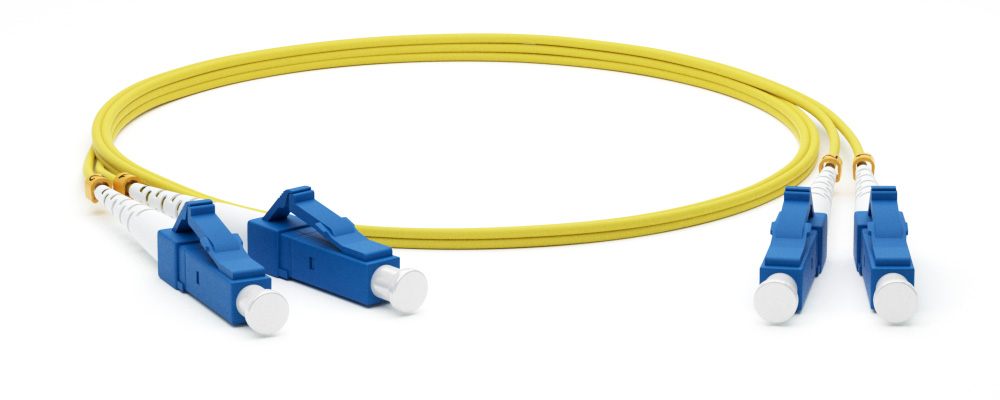 Патч-корд FC-D2-9-LC/UR-LC/UR-H-2M-LSZH-YL (FC-9-LC-LC-UPC-2M) волоконно-оптический (шнур) Hyperline