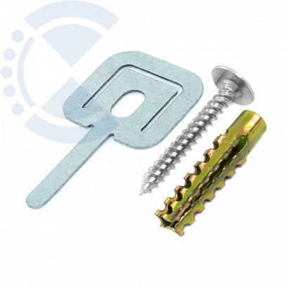 Комплект для крепления ОКЛ с использованием самореза, дюбеля и хомута FR ПР-25 (100 шт) PR08.5200 Промрукав