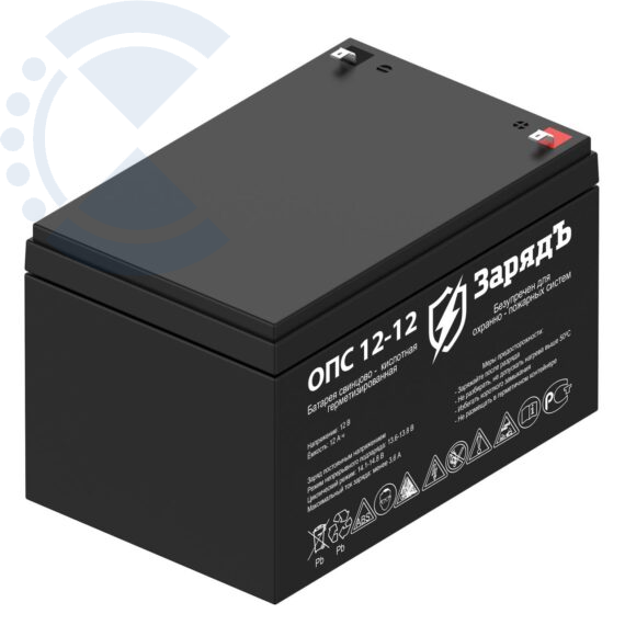 Аккумулятор ЗарядЪ ОПС 12-12 Великолукский аккумуляторный завод Импульс