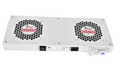 Модуль R-FAN-2T вентиляторный (2 вентилятора) монтаж в крышу для напольных и настенных шкафов REM