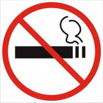 Знак P01 Запрещается курить 100х100 мм ЗнакЦентр