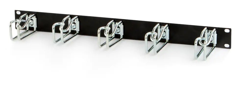 Органайзер CMW-1U-02-BK с металлическим кольцом Hyperline