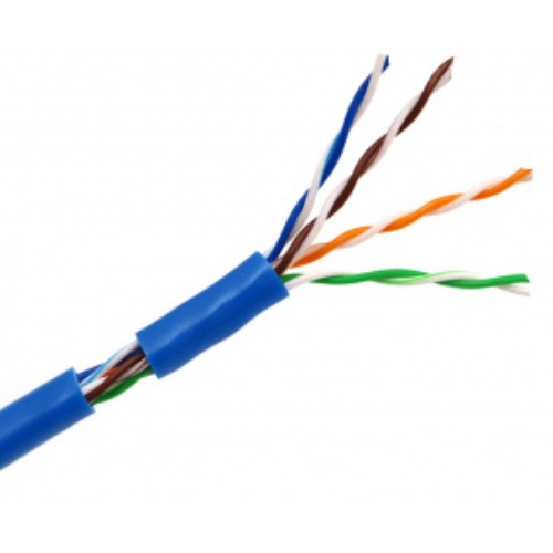 Кабель UTP 4PR 24AWG CAT5e INDOOR внутр OptimLAN (U01-0402-B) (жила 0,46), синий