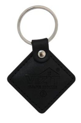 Брелок VIZIT-RF3.2 black (кожа Mifare)