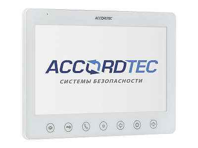 Монитор домофона AT-VD100C/SD WH AccordTec