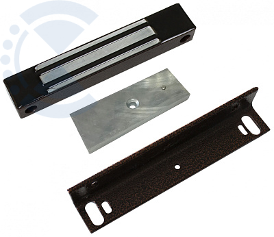 Замок электромагнитный ML-400KB с уголком, цвет коричневый AccordTec