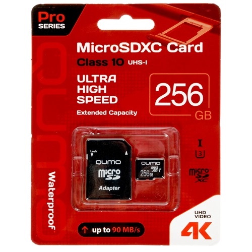 Карта памяти microSDXC 256 ГБ QUMO