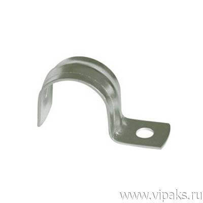 Скоба 12-13 металлическая однолапковая (для металлорукава 8 мм)(уп.100шт) Урал Пак