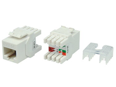 Вставка KJ8-8P8C-C5e-180-WH Keystone Jack RJ-45(8P8C), категория 5e Hyperline