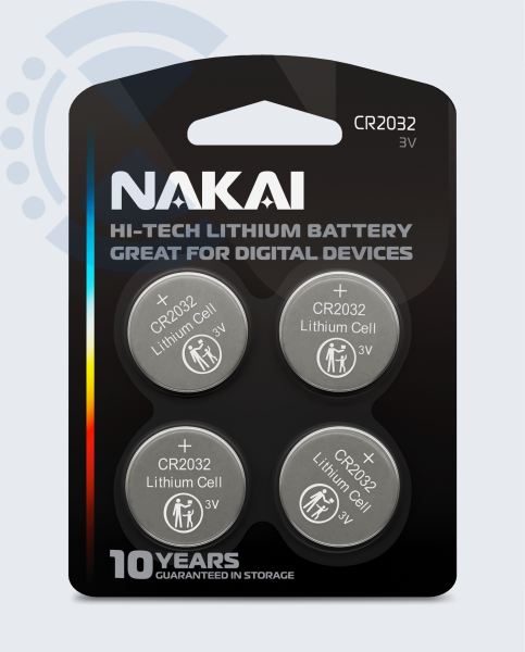Батарейка CR 2032 NAKAI Hi-Tech 3V, 5 шт