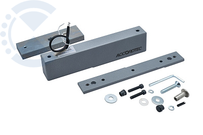 Замок электромагнитный ML-180K с планкой, цвет Серебряный Металлик AccordTec