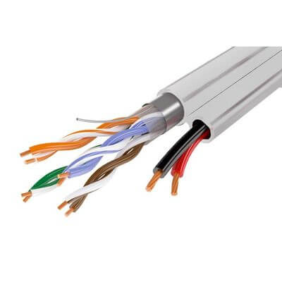 Кабель UTP 4PR 24AWG CAT5e+2x0,75 INTDOOR внутр. multi OLT4ADC2D OptimLAN