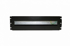 Панель BPB19-PS-3U-RAL9005 с DIN-рейкой с регулируемой глубиной установки, 19", 3U, 22 места, цвет черный (RAL 9005) Hyperline