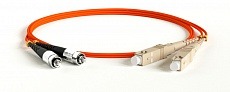 Патч-корд FC-D2-62-ST/PR-ST/PR-H-1M-LSZH-OR волоконно-оптический (шнур) MM 62.5/125, ST-ST, 2.0 мм, duplex, LSZH, 1 м Hyperline