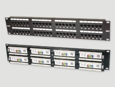 Патч-панель 27B-U5-48BL кат.5е, UTP, 19", 2U, 48хRJ45, 568A/В, черная EUROLAN