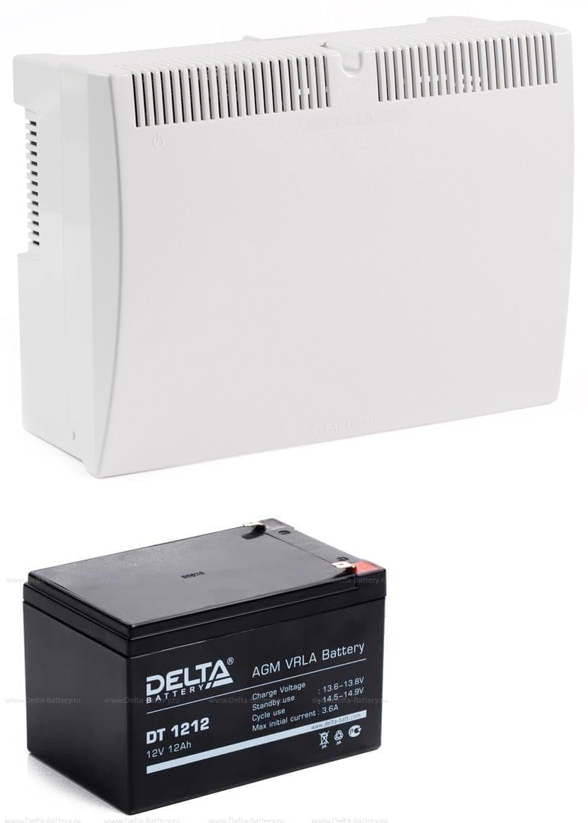 Комплект БП Скат 2400 (24В, 3А В КОМПЛ 2шт С АКК DT 1212)