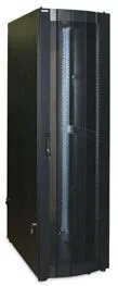 Шкаф TSA-2281-PD-RAL9004 напольный 19", 22U, перфориров. дверь, черный 1100x800х1000мм  Hyperline