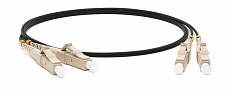 Патч-корд FC-D2-9-LC/UR-LC/UR-H-1M-LSZH-YL SM 9/125 (OS2), LC/UPC-LC/UPC, 2.0 мм, duplex, LSZH, 1  Hyperline
