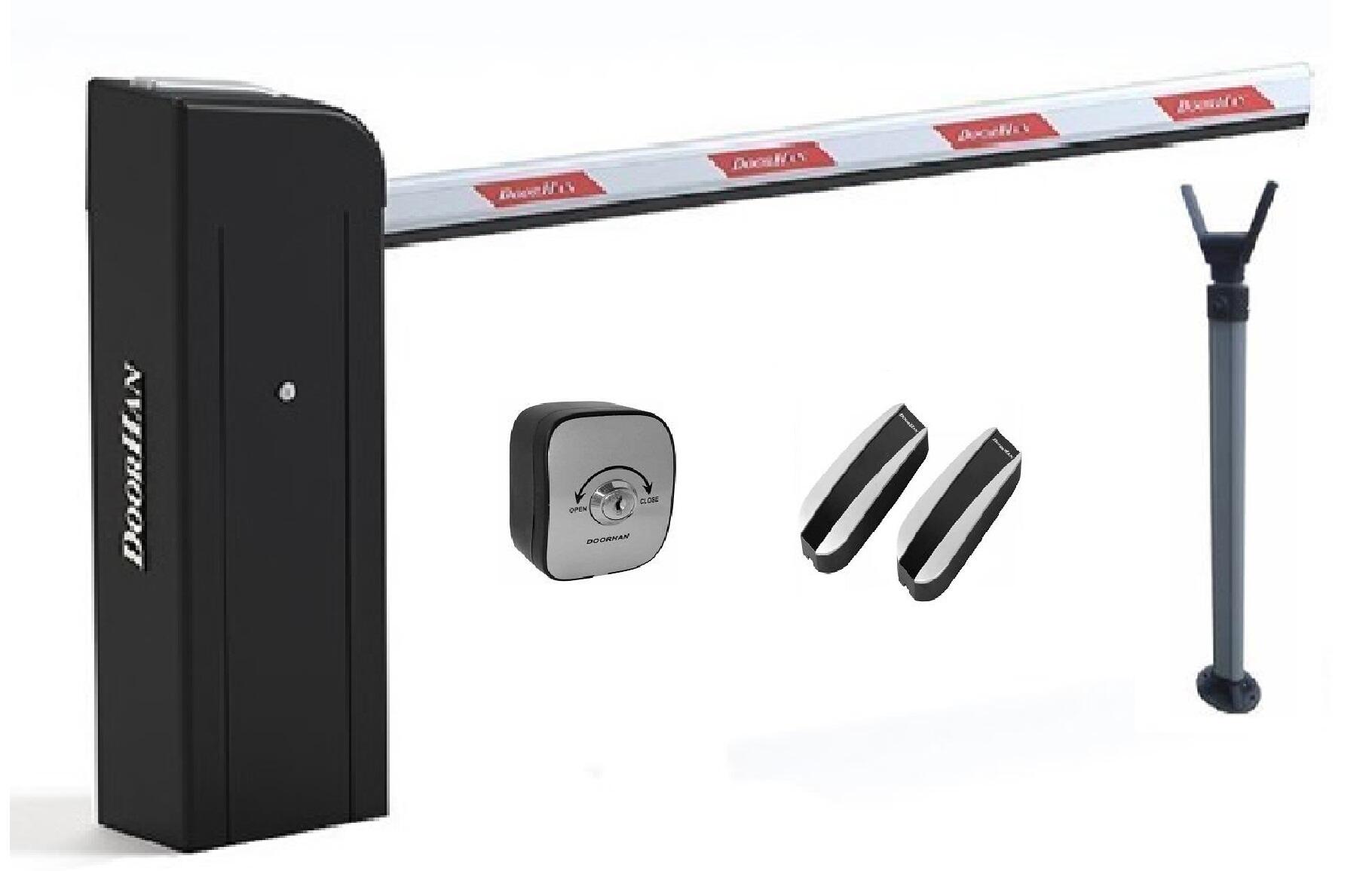 Комплект шлагбаума BR-PRO6000KIT в составе стойка Barrier-PRO, BOOM-6, V-HOLDER, KEYSWITCH_N, PHOTOCELL-N, BR11PRO Doorhan