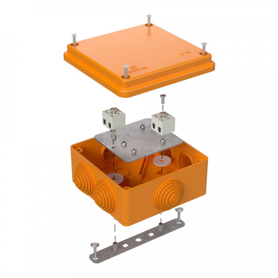 Коробка 100х100х50 40-0300-FR1.5-4 Е15-Е120 огнестойкая для о/п Промрукав