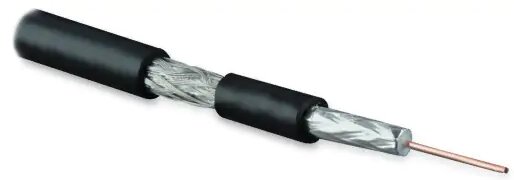 Кабель COAX-RG59-CU-500 Hyperline