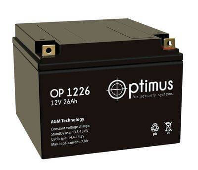 Аккумулятор 26 а/ч 12 В ОР (OP 1226) Optimus (АКБ)