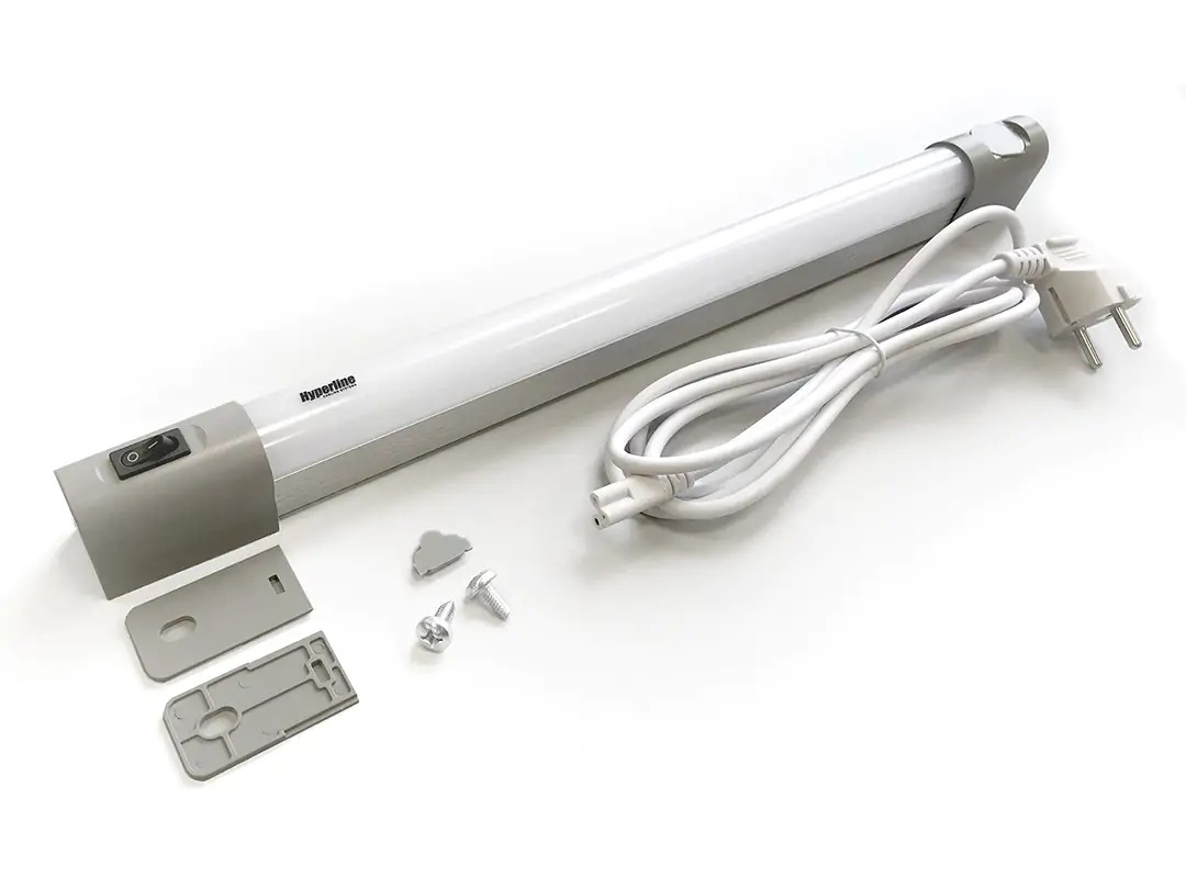 Панель TL19-LED-10W-EU осветительная 19 LED 10W, 110/220V, 485х31х48мм, кабель 2м, евровилка,19 крепление Hyperline