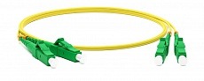 Патч-корд FC-D2-9-SC/UR-SC/UR-H-20M-LSZH-YL волоконно-оптический (шнур) SM 9/125 (OS2), SC/UPC-SC/UPC, 2.0 мм, duplex, LSZH, 20 м Hyperline
