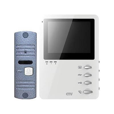 Домофон DP1400M (W) комплект, белый, видео, комплект CTV