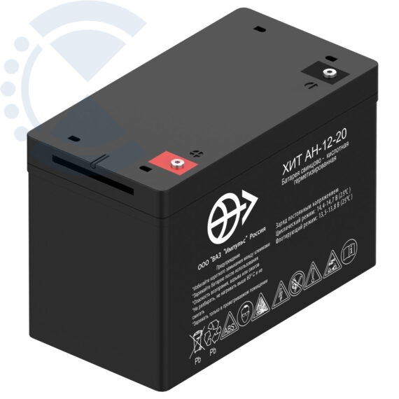 Аккумулятор 20 а/ч ХИТ АН-12-20 Великолукский аккумуляторный завод Импульс