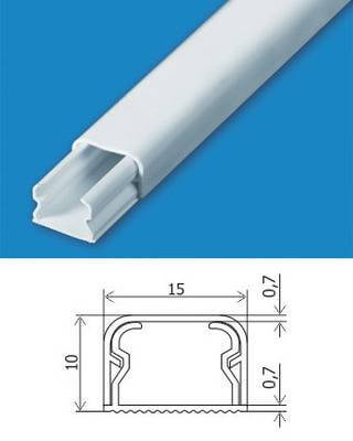 Короб 15х10 (У) мини-канал (упаковка 132м) Урал Пак