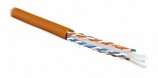 Кабель UUTP4-C5E-S24-IN-LSZH-OR-100 витая пара, неэкранированная  одножильный (solid),  -20°C – +75°C оранжевый - гарантия: 15 лет компонентная, 25 лет системная Hyperline