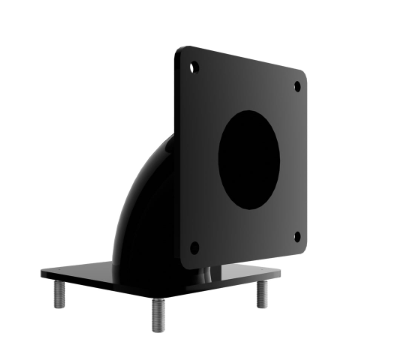 Адаптер отвод под прямой угол 90° черный Boxforcam