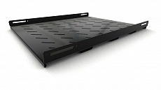 Полка TSH3M-450-RAL9004 стационарная усиленная, глубина 450 мм, с боковым креплением, нагрузка до 50 кг, для шкафов TTB, TTR, TWB/TWB-FC Hyperline