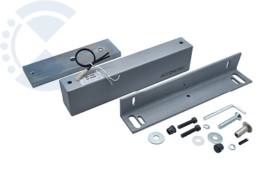 Замок электромагнитный ML-295K с уголком, цвет Серебряный Металлик AccordTec