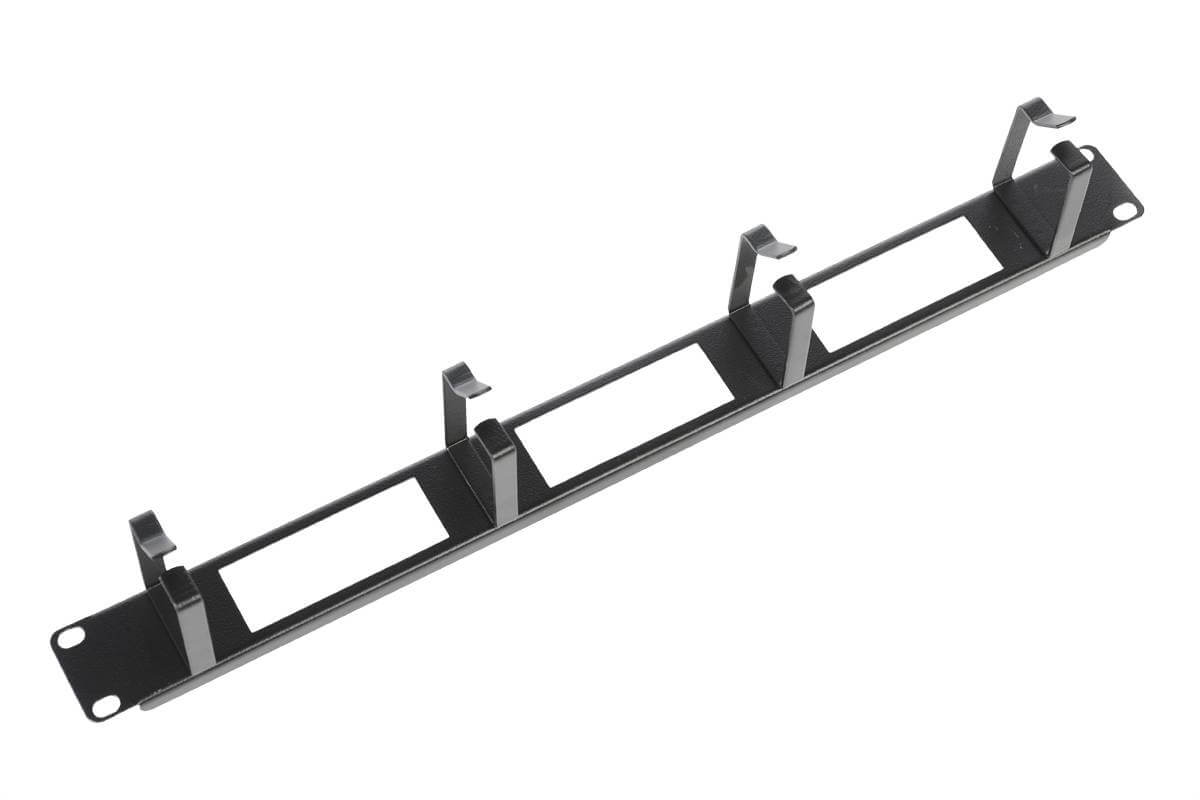 Органайзер ГКО-О-4.62-9005 19" 1U, 4 кольца цвет черный ЦМО