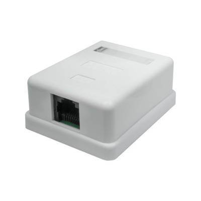 Розетка RJ-45, категория 5е, 1 порт (10-0307) компьютерная  SUPR