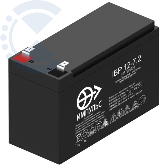 Аккумулятор AGM IBP 12-7,2 Великолукский аккумуляторный завод Импульс
