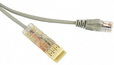 Патч-корд PC-110-RJ45-2P-CX-3M-LSZH-GY 110 тип-RJ45, 2 пары, Ethernet,  3 м, серый Hyperline