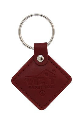Брелок VIZIT-RF3.2 red (кожа Mifare)