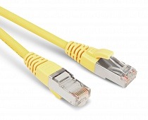 Патч-корд PC-LPM-STP-RJ45-RJ45-C5e-1.5M-LSZH-YL экранированный, (100% Fluke Component Tested),  1.5 м, желтый Hyperline