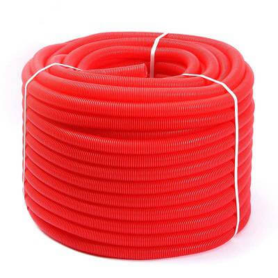 Труба ПНД 20мм легкая (бухта 100м) с зондом, КРАСНАЯ Урал Пак