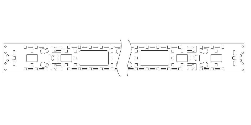 Органайзер ВКО-СП-МП-42.120 Вертикальный 42U для шкафов ШТК-СП и ШТК-МП ЦМО