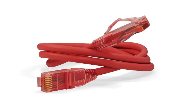 Патч-корд PC-LPM-UTP-RJ45-RJ45-C5e-1.5M-LSZH-RD U/¬UTP, Cat.5е, LSZH, 1.5 м, красный Hyperline