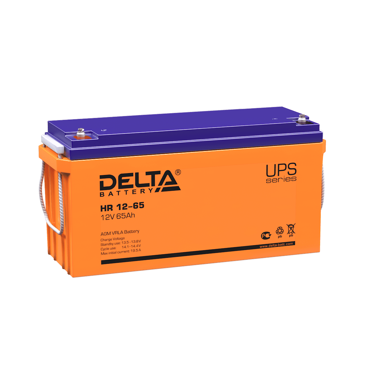 Аккумулятор 65 а/ч 12В HR 12-65 Delta