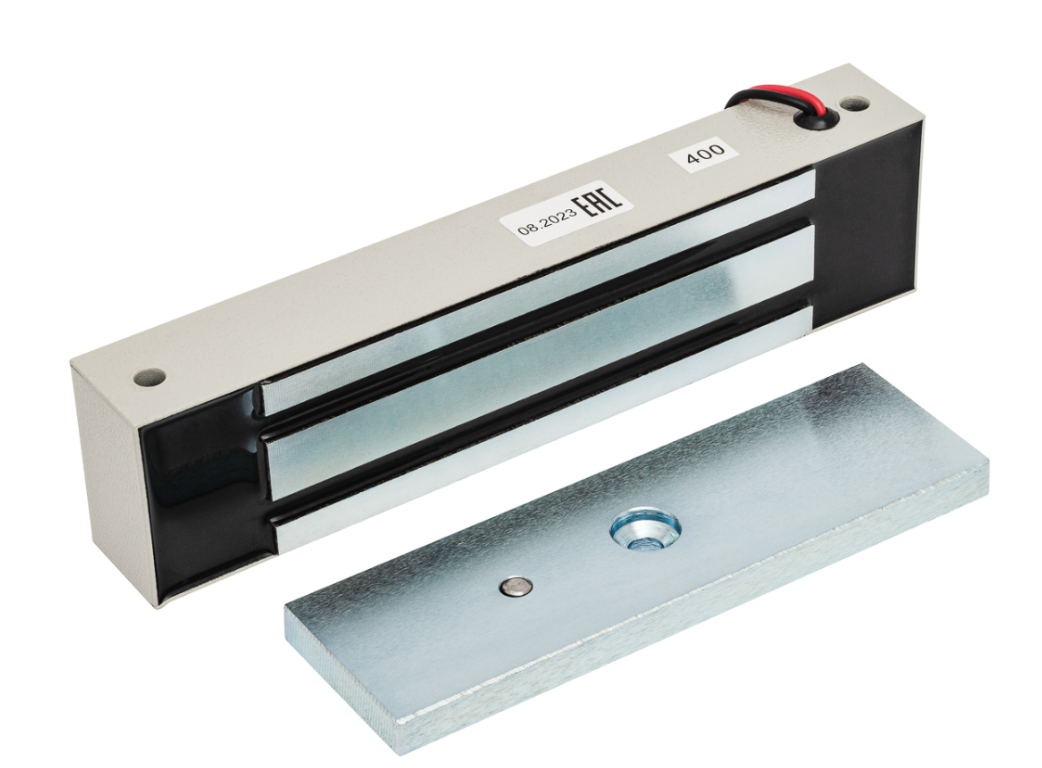 Замок электромагнитный ML-400K с уголком, цвет серый AccordTec