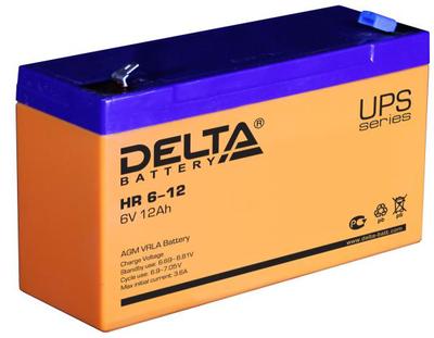 Аккумулятор 12а/ч 6В HR 6-12 Delta